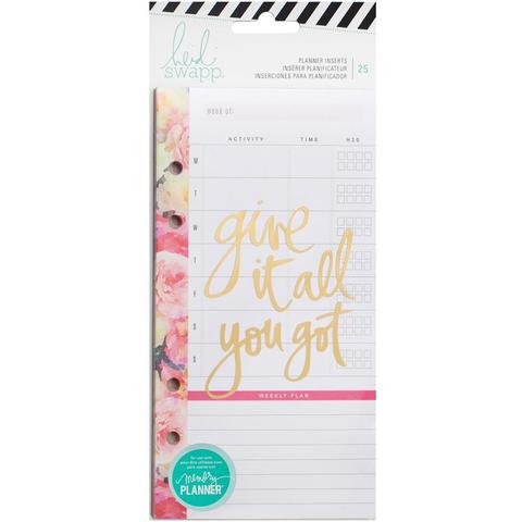 Внутренний блок для ежедневника Heidi Swapp Personal Memory Planner Inserts - 10х18 см -Meal & Exercise