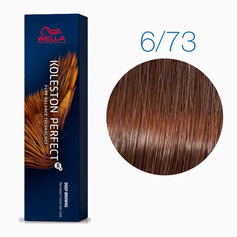 Wella Koleston Deep Browns 6/73 (Темный блонд коричнево-золотистый Темный орех) - Стойкая краска для волос