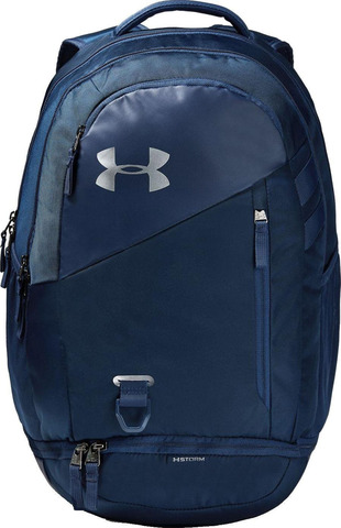 Картинка рюкзак городской Under Armour hustle 4.0 backpack синий - 1