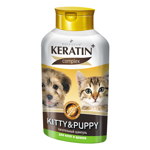 Шампунь RolfClub Keratin+ Kitty&Puppy, для котят и щенков , 400 мл.