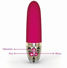 Ярко-розовый водонепроницаемый вибратор Sleak Freak - 14,5 см. - 