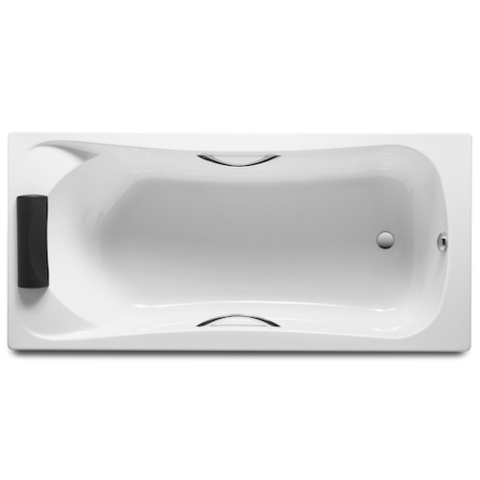 Прямоугольная акриловая ванна Roca BeCool 180x80 с ручками ZRU9302782