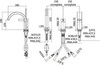 Смеситель на борт ванны на 3 отв. С изливом на КАСКАД и компл.подключений Paffoni Rock RO040ST
