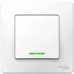 ПЕРЕКЛ.1-кл.С/У подстветка 10А 250B, БЕЛЫЙ BLNVS010611