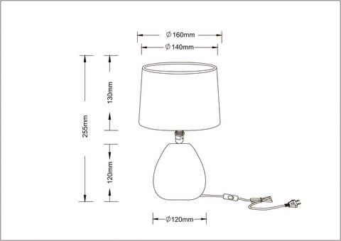 Настольная лампа Arte Lamp WURREN A5016LT-1WH