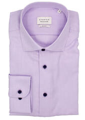 Сорочка мужская Eterna Slim Fit 3475-F170-95 лиловая из фактурной ткани