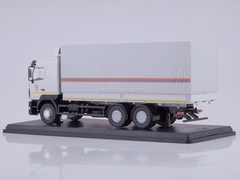 MAZ-6312 flatbed truck with awning MChS white 1:43 Start Scale Models (SSM)