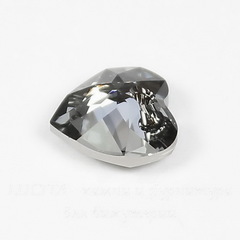 6432 Подвеска Сваровски Сердечко Heart Cut Crystal Silver Night (10,5 мм)