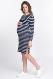 Платье для беременных и кормящих 10957 синий