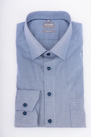 OLYMP LUXOR COMFORT FIT Сорочка в мелкий узор широкого силуэта