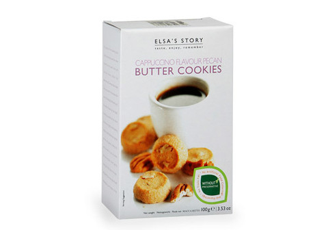 Сливочное печенье с орехом пекан и капучино, 125г