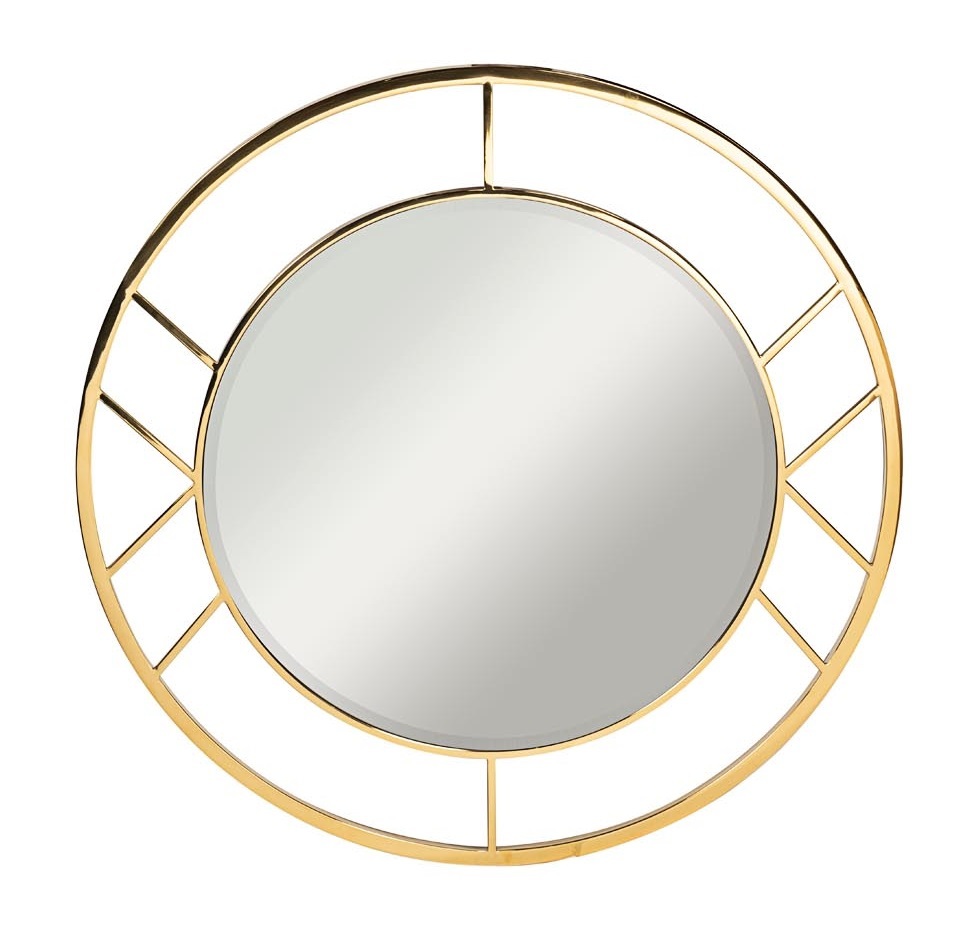 50SX-1020 Зеркало круглое рама полиуретан серебро d100*4,0см в Москве и РФ