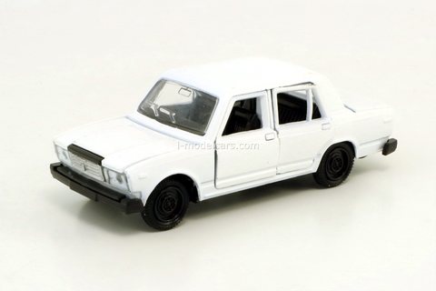 VAZ-2107 Lada with opening elements white Agat Mossar Tantal 1:43
