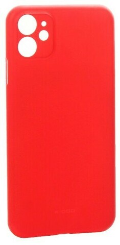 Ультратонкий чехол с защитой камеры K-Doo Air Skin для iPhone 11 (Красный)