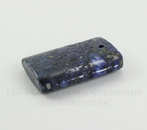 Подвеска Ляпис Лазурит (прессов., тониров) (цвет - темно-синий) 36,5х25,8х7,9 мм №73