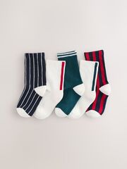 Носки хлопковые для мальчика Next AL5-810, Красный, Черный, Белый