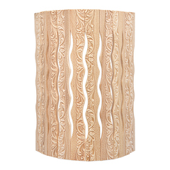 Абажур для светильника, угловой, липа, с орнаментом 