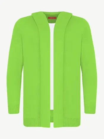 Кардиган с капюшоном из экохлопка