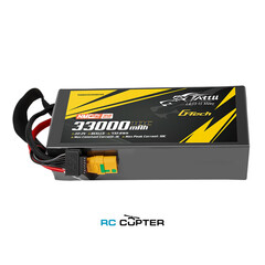 АКБ Gens Ace Tattu NMC 33000mAh 22.2V 10C 6S1P G-Tech Semi-solid state Lipo battery (полутвердотельная) 350Wh/kg