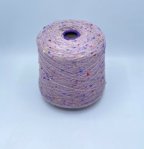 Filati Venezia (пр.Италия),art-Calzetteria Bottonato, 4/16 400/100гр, 75%Меринос, 25%Полиамид, цвет-Бледно-розовый,твидовый, арт-36633