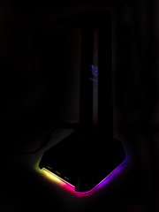 Подставка для наушников с RGB подсветкой и USB выходами