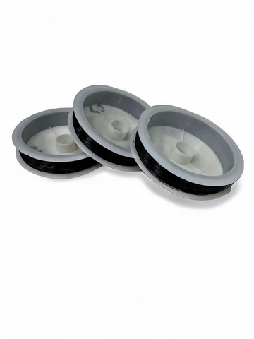 Леска для бисера 0,3 мм, черная, 3 бобины по 50 м, общее 150 м