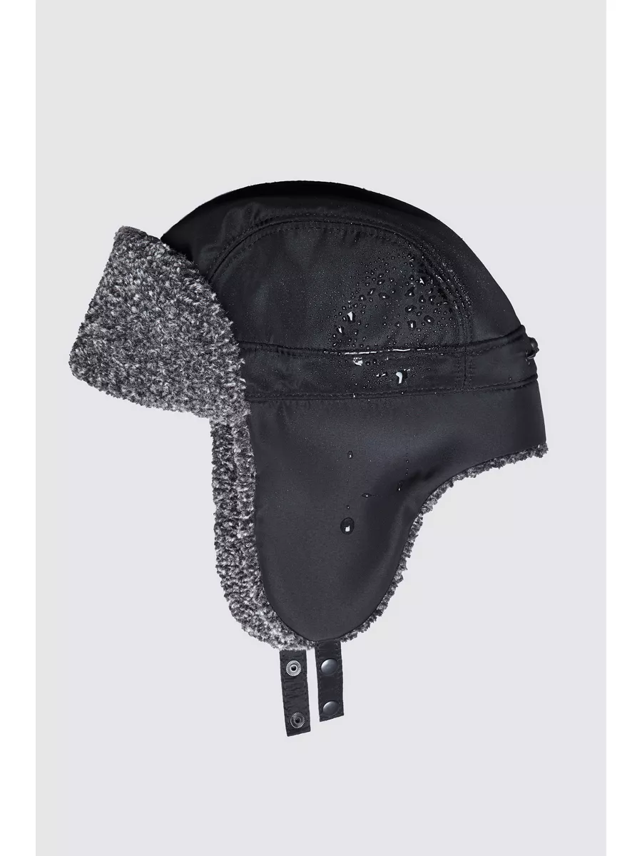 Шапка ушанка меховая теплая с флисом