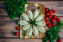 Манты «Узбекские» с рубленой бараниной. 0,9кг