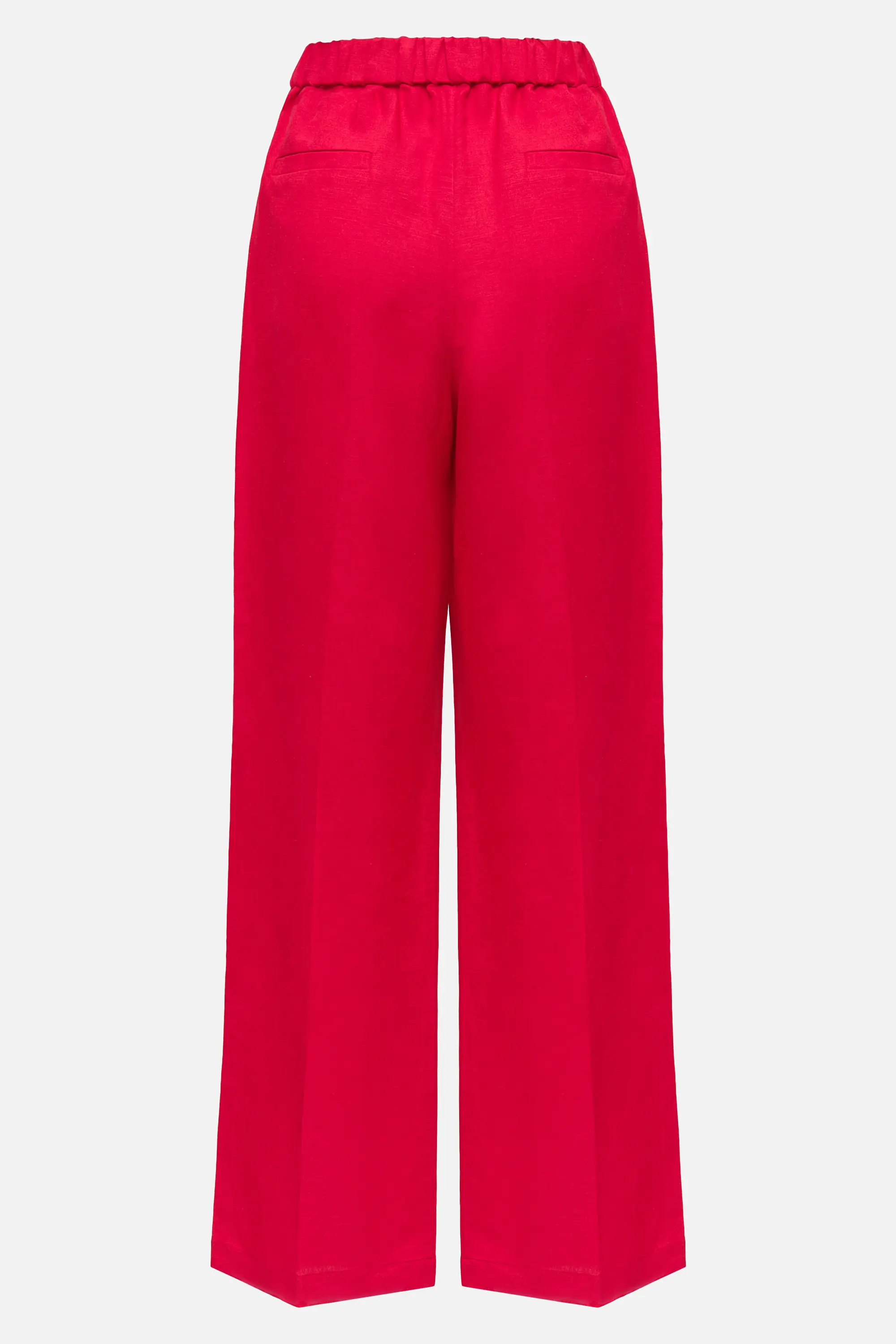 Льняные брюки прямого кроя