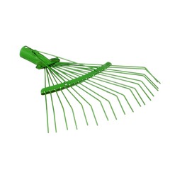 Грабли веерные, проволочные, металлическая основа, 18-ти зубые (Россия) 66-1-101