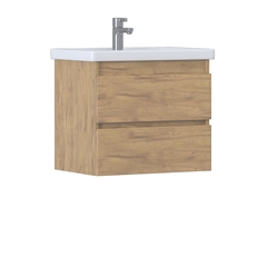 Тумба под раковину Фуста 600-0-2 (Фостер) навесная дуб золотой