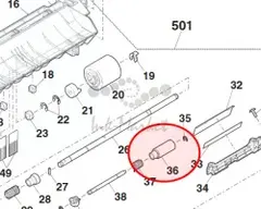 Sharp Separate roller original NROLR0213QSAZ