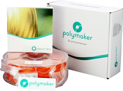 Пластик для 3D-принтера PolyMaker PolyLite PETG, 1.75 мм, 1 кг, Оранжевый