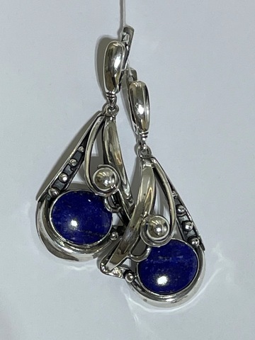 Мореска (серьги из серебра)