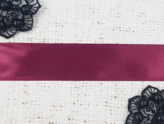 Лента атласная, ш. 2,5 см, 83 (42) винный
