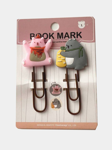 Əlfəcin \ Закладка \Bookmark Ayılar pink gray