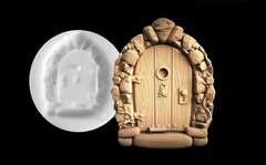 Силиконовый молд № 420 Дверь ( серия домики для гномов и фей)