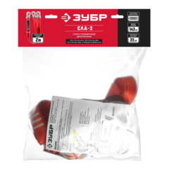 ЗУБР СЛА-2 карабины из оцинкованной стали, длина - 1.42м, разрывной ленточный амортизатор, двухплечный строп (11587)