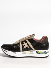 Кожаные кроссовки Premiata Conny 5327 на шнуровке в интернет магазине