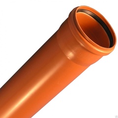 Труба 110х1500 наружная (стенка 2.95мм) ОРАНЖЕВЫЙ