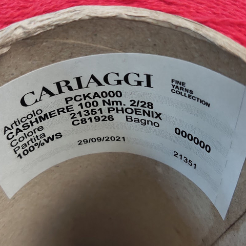 Кашемир CARIAGGI / CASHMERE 100 2/28 красный
