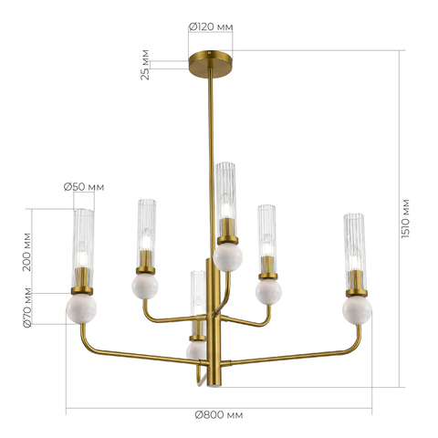 Светильник подвесной ST Luce Medea SL1244.303.06