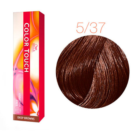 Wella Professional Color Touch Deep Browns 5/37 (Принцесса амазонок) - Тонирующая краска для волос