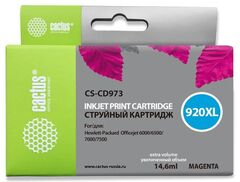 Картридж струйный Cactus CS-CD973 №920XL пурпурный (14.6мл) для HP DJ 6000, 6500, 7000, 7500