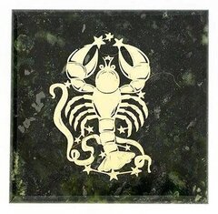 Магнит знак зодиака "Рак" змеевик