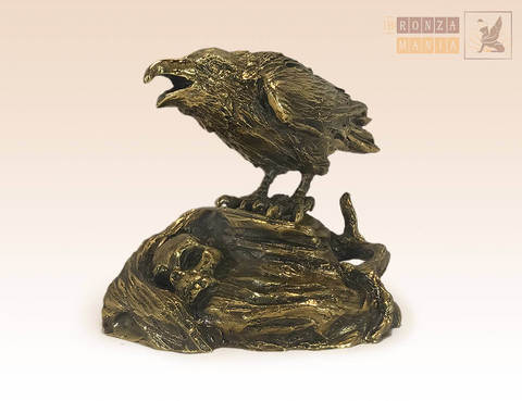 статуэтка Ворон и череп