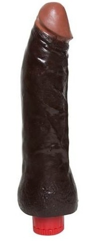 Черный реалистичный вибратор NATURALS