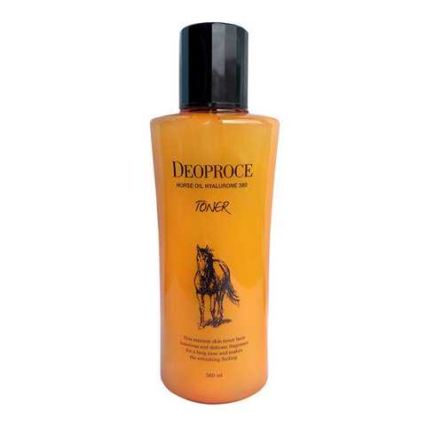 Deoproce Horse Oil Hyalurone Toner - Антивозрастной тонер с гиалуроновой кислотой и лошадиным маслом