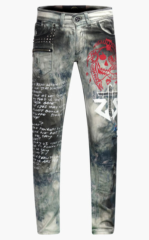 The Saints Sinphony | Джинсы мужские DEE SNIDER SIGNATURE GRAFFITI JEAN TSG340 перед