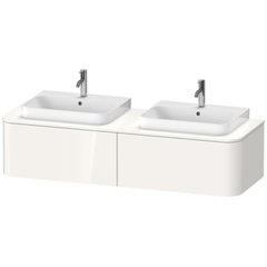 Duravit Happy D.2 Plus Тумба подвесная  354x1600x550мм 2 ящика, DX, цвет: белый глянцевый HP4946B2222 фото